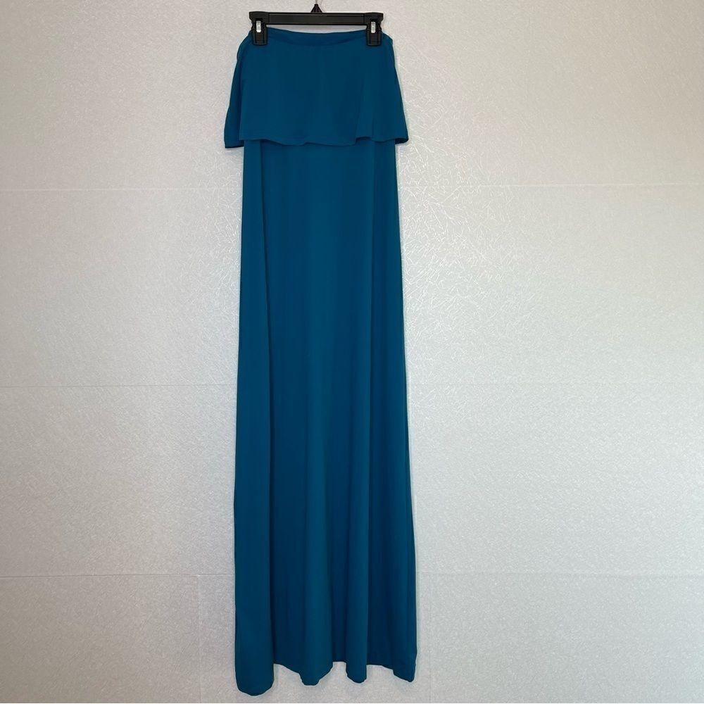 Susana Monaco Strapless Maxi Dress in Sea S - Picture 3 of 6